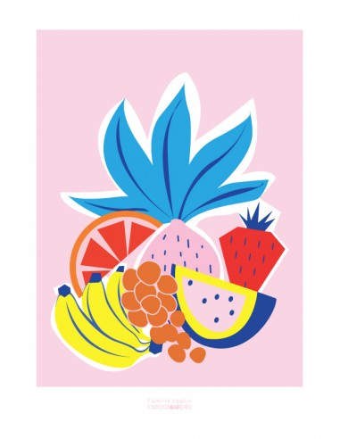 Poster enfant,Kit 4 affiches - Pioupiou Fruit Poster enfant,Kit 4 affiches - Pioupiou Fruit