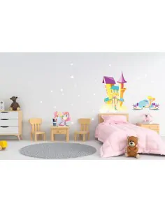 Kit Deco Promo,Kit Stickers Enfant: Licorne Féérie