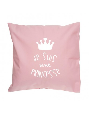 Coussin déco enfant : Je suis une Princesse