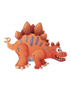 Sticker enfant dinosaure: Igor le Stégosaure