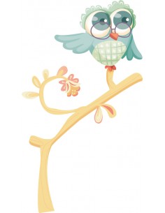 Stickers Animaux,Sticker Enfant Oiseau: Professeur hibou