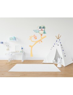 Stickers Animaux,Sticker Enfant Oiseau: Professeur hibou 2