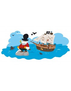 Stickers Pirates,Sticker Paysage Pirate