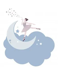 Stickers Danseuse,Stickers danse: Danseuse sur son nuage