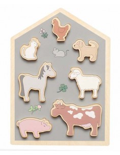Tous nos produits,Puzzle bois: Animaux de la Ferme