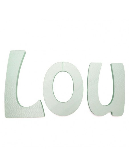 Lettre 3D en relief,Lettre Volume Brut - Aspect Lisse