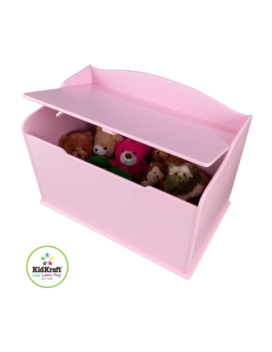 Coffre à jouets enfant Oxo Rose - Meuble enfant - Eminza