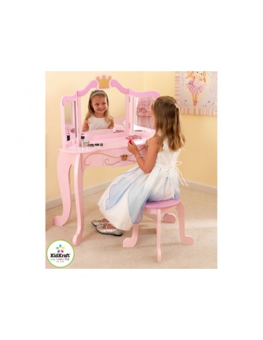 Coiffeuse enfant,Coiffeuse et tabouret princesse