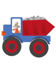 Stickers Voiture & Transports,Sticker enfant: Camion Bleu