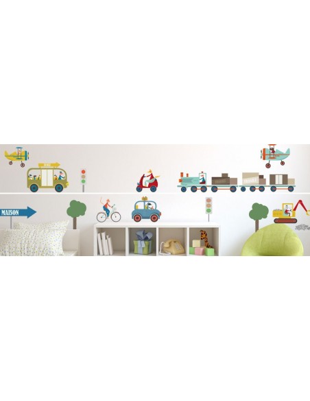 Stickers Voiture & Transports,Sticker enfant: Train