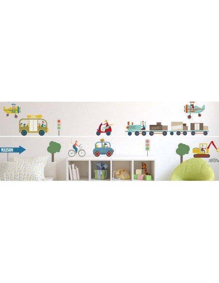 Autocollant 'Transport D'enfants' 15 Cm - Pour Bus Scolaire, Minibus, Véhicules Professionnels - Intérieur/Extérieur