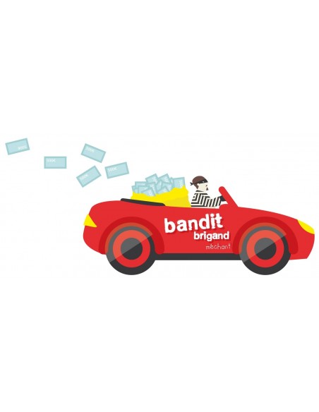 Stickers Police,Stickers enfant: Voiture de bandit