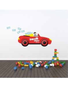 Stickers Police,Stickers enfant: Voiture de bandit 2