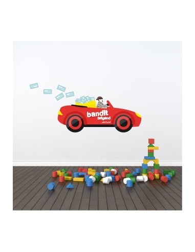 Stickers Police,Stickers enfant: Voiture de bandit Stickers Police,Stickers enfant: Voiture de bandit