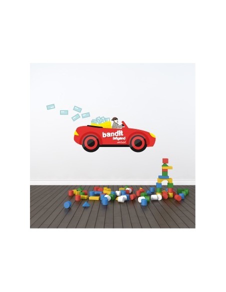 Stickers Police,Stickers enfant: Voiture de bandit