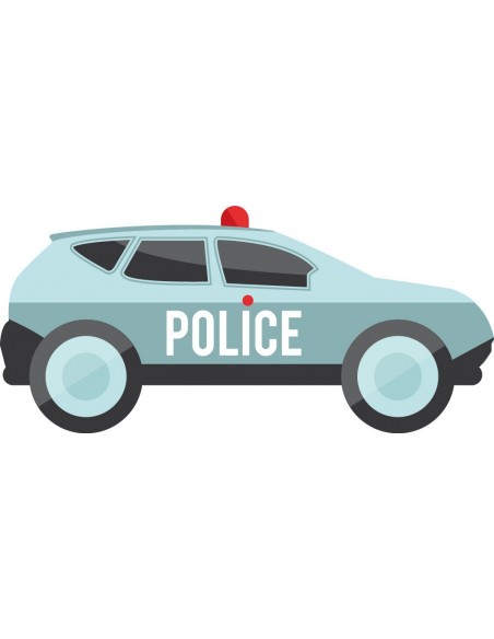 Stickers Police,Stickers enfant: voiture de police