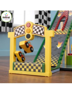 Jouet en bois,Garage de voitures enfant: Racing 2