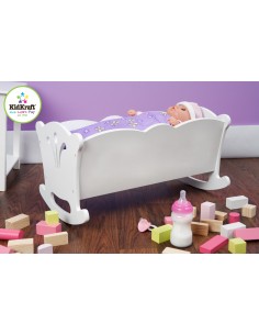 Jouet en bois,Berceau poupée en bois 2