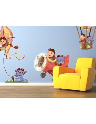 Stickers Voiture & Transports,Stickers muraux: Wright Léo et Stickers Voiture & Transports,Stickers muraux: Wright Léo et