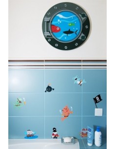 Stickers Pirates,Planche de 23 stickers Pirates 2