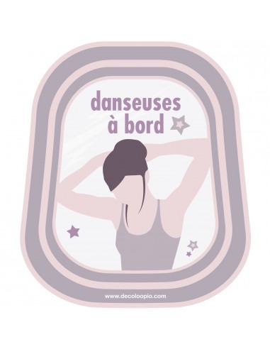 Stickers Bébé à Bord,Bébé à bord Danseuse