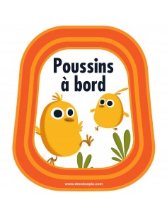 Stickers Bébé à Bord,Bébé a bord Poussins