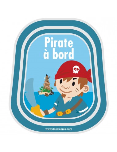 Stickers Bébé à Bord,Bébé à bord Pirate