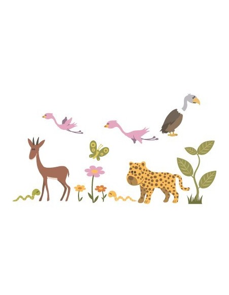 Stickers Jungle & Savane,Stickers enfants: Elements savane