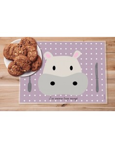 Set de table,Set De Table Enfant: Hippo 2