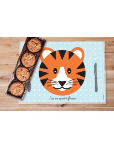 Set de table,Set De Table Enfant: Tigre 2