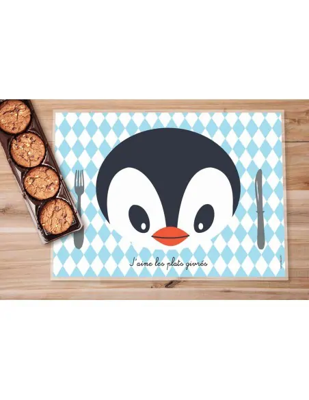 Set de table,Set De Table Enfant: Pingouin
