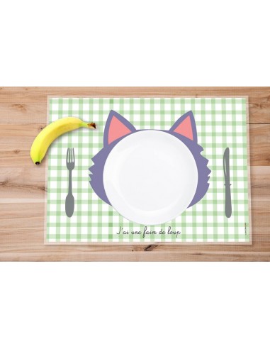Set de table,Set de table enfant: Loup Set de table,Set de table enfant: Loup