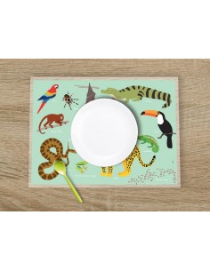 Set de table,Set De Table Enfant: Jungle 2
