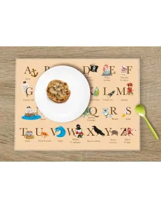 Set de table,Set De Table Enfant: ABC Pirates 2