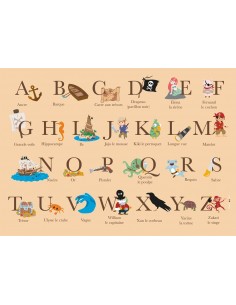 Set de table,Set De Table Enfant: ABC Pirates