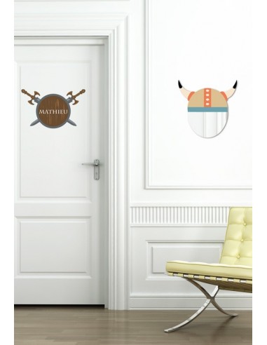 Miroir enfant,Miroir enfant: Tête viking Miroir enfant,Miroir enfant: Tête viking