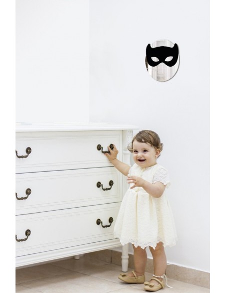 Miroir enfant,Miroir enfant: Petit masque de chat noir