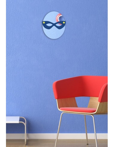 Miroir enfant,Miroir enfant: Masque loup bleu étoilé Miroir enfant,Miroir enfant: Masque loup bleu étoilé