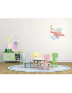Stickers Nounours Doudous,Sticker Bébé: Doudou Avion