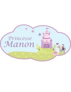 Stickers Prénom,Sticker Prénom: Château de princesse