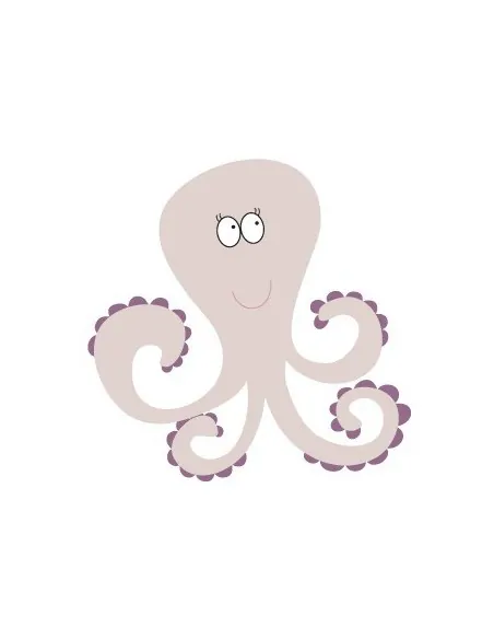 Stickers de la Mer,Sticker Salle de bain: Poulpe