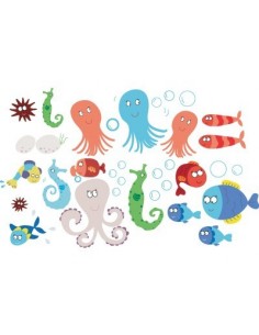 Stickers de la Mer,Stickers salle de bain: Poissons de la Mer