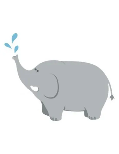 Stickers Jungle & Savane,Sticker déco enfant: Elephant eau