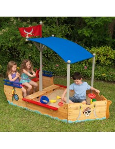 Mobilier extérieur,Bac à sable: Bateau de pirates