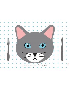 Set de table,Set de Table Enfant: Chat