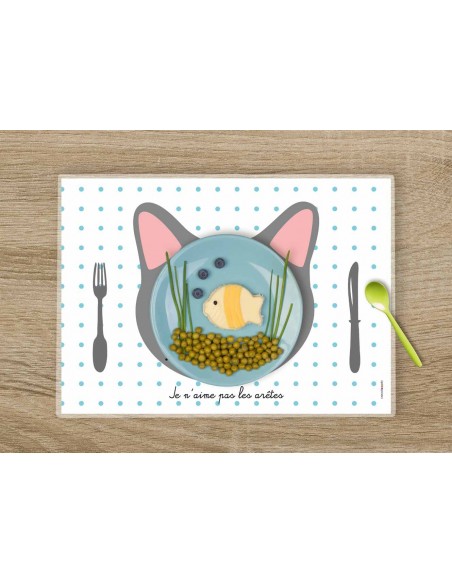 Set de table,Set de Table Enfant: Chat