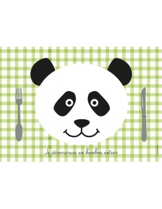 Set de table,Set de Table Enfant: Panda