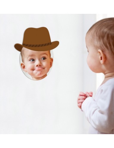 Miroir enfant,Miroir enfant: Tête cowboy Miroir enfant,Miroir enfant: Tête cowboy