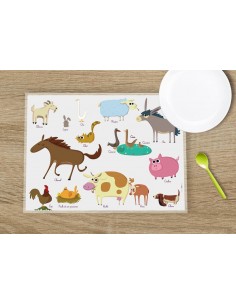 Set de table,Set De Table Enfant: Ferme 2