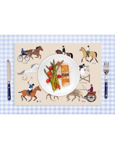 Set de table,Set De Table Enfant: Equitation 2